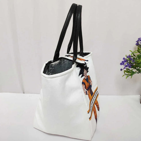 Personalized Cartoon Printed Lunch Bag With Handle for Kids